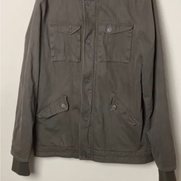 Standard Cloth for Anthropologie Barn Army Green Unisex Jacket Size Large - Picture 2 of 11